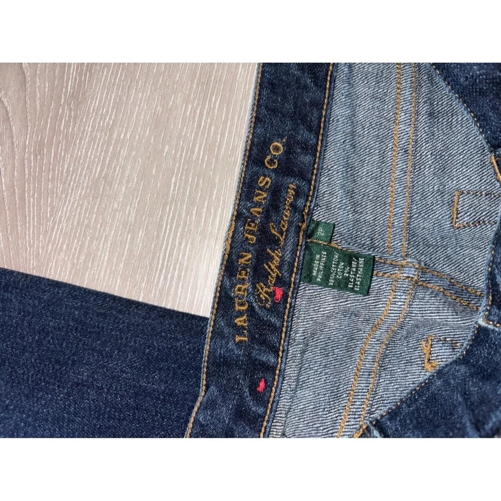 Lauren Ralph Lauren Jeans Womens 2P Straight Leg Denim Pants 2 Petite 2016 Retro